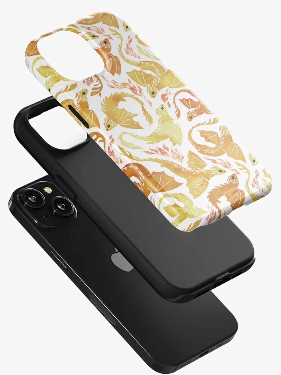 Redbubble Dragon Fire Yellow Iphone Case Clearance