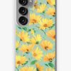 Redbubble Painted Golden Yellow Daisies On Soft Sage Green Samsung Galaxy Phone Case Online