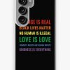 Redbubble Science Is Real! Black Lives Matter! No Human Is Illegal! Love Is Love! Women'S Rights Are Human Rights! Kindness Is Everything! Shirt Samsung Galaxy Phone Case Best