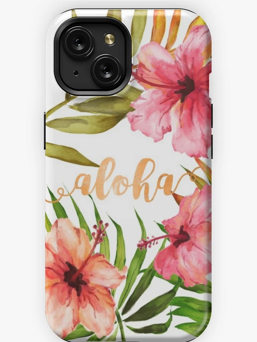 Redbubble Aloha Tropical Hawaiian Floral Watercolor Iphone Case Online