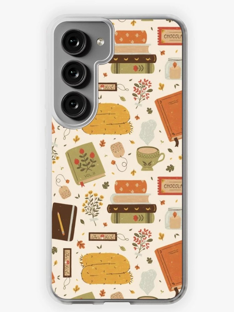 Redbubble Cozy Reading Time Samsung Galaxy Phone Case New