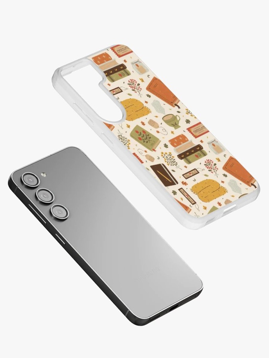 Redbubble Cozy Reading Time Samsung Galaxy Phone Case New