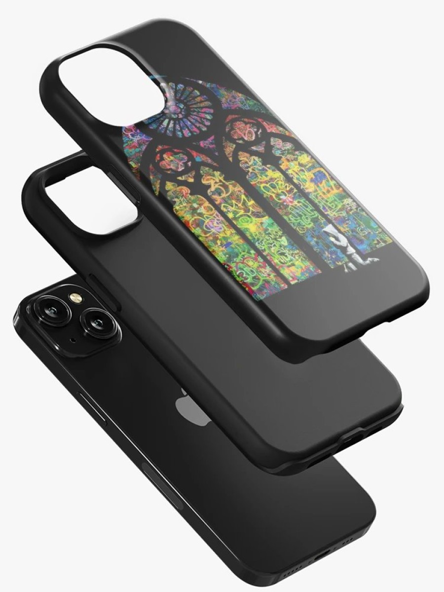 Redbubble Banksy Stained Glass Church Window Iphone Case Best