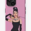 Redbubble Audrey Hepburn ( Holly Golightly) Breakfast Of Tiffany'S With Cat Iphone Case Clearance