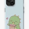 Redbubble Cute Little Dino Loves Boba Milk Tea Iphone Case Clearance