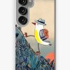 Redbubble Mountain Hiker Bird At Sunrise Samsung Galaxy Phone Case Wholesale