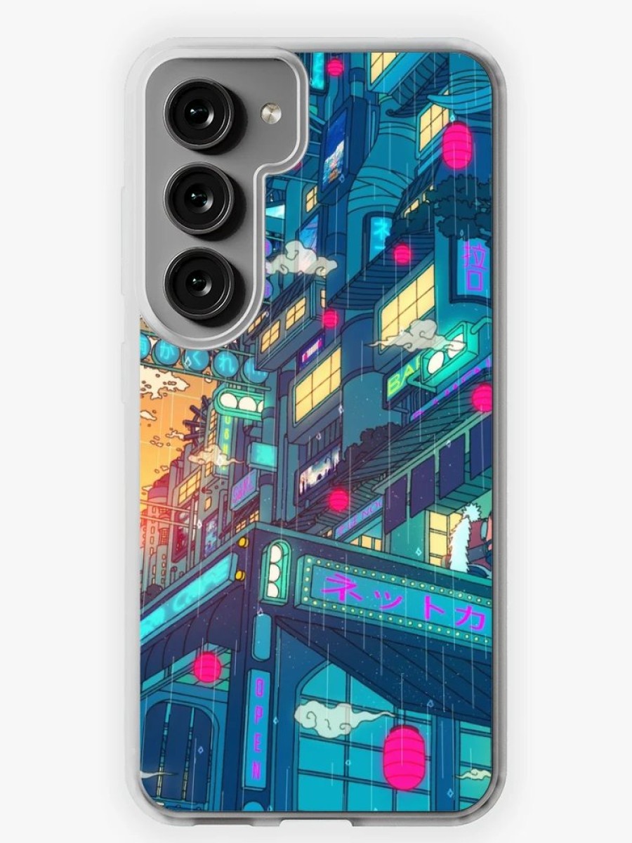 Redbubble Rain Village Samsung Galaxy Phone Case Hot