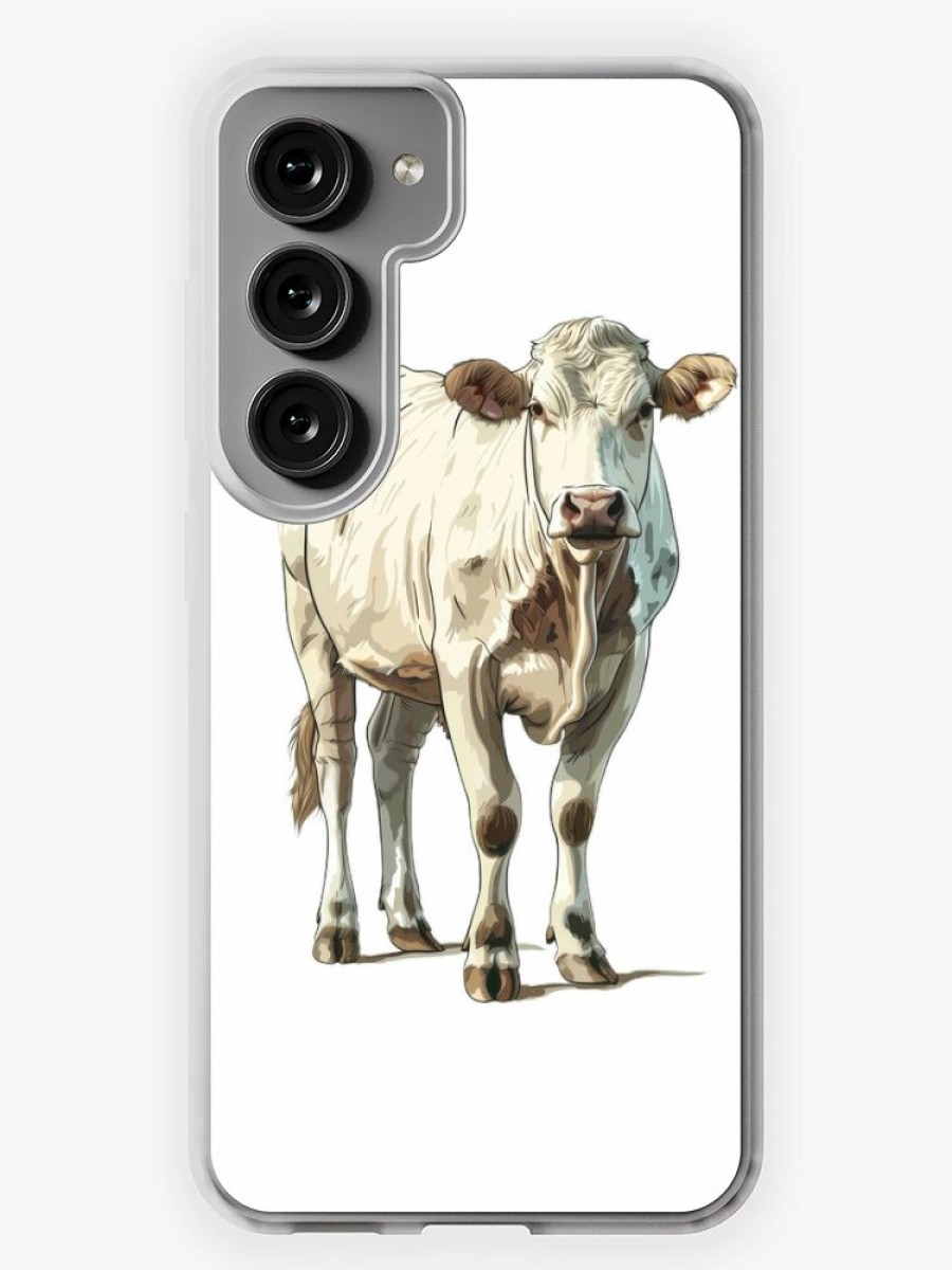 Redbubble Cow In Picturesque Stance Samsung Galaxy Phone Case Clearance