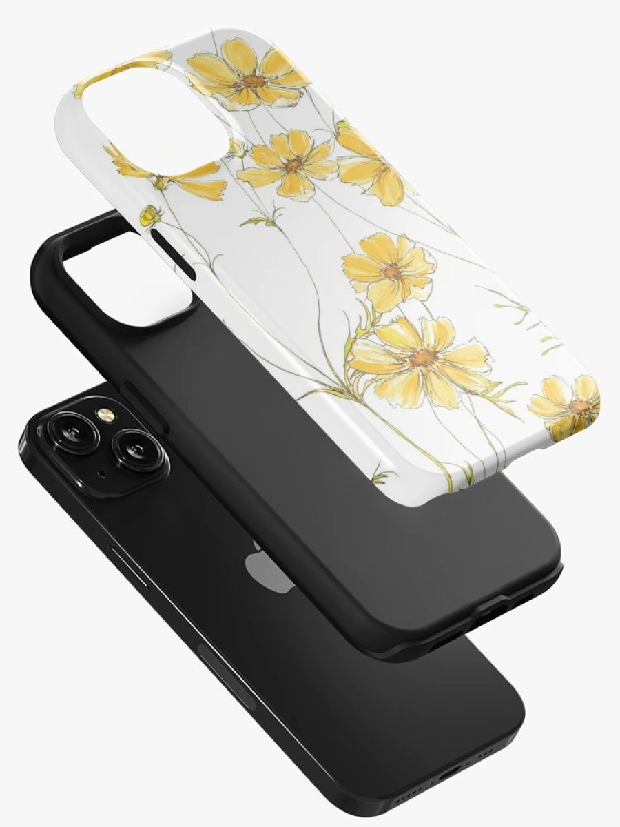 Redbubble Yellow Cosmos Flowers Iphone Case Wholesale