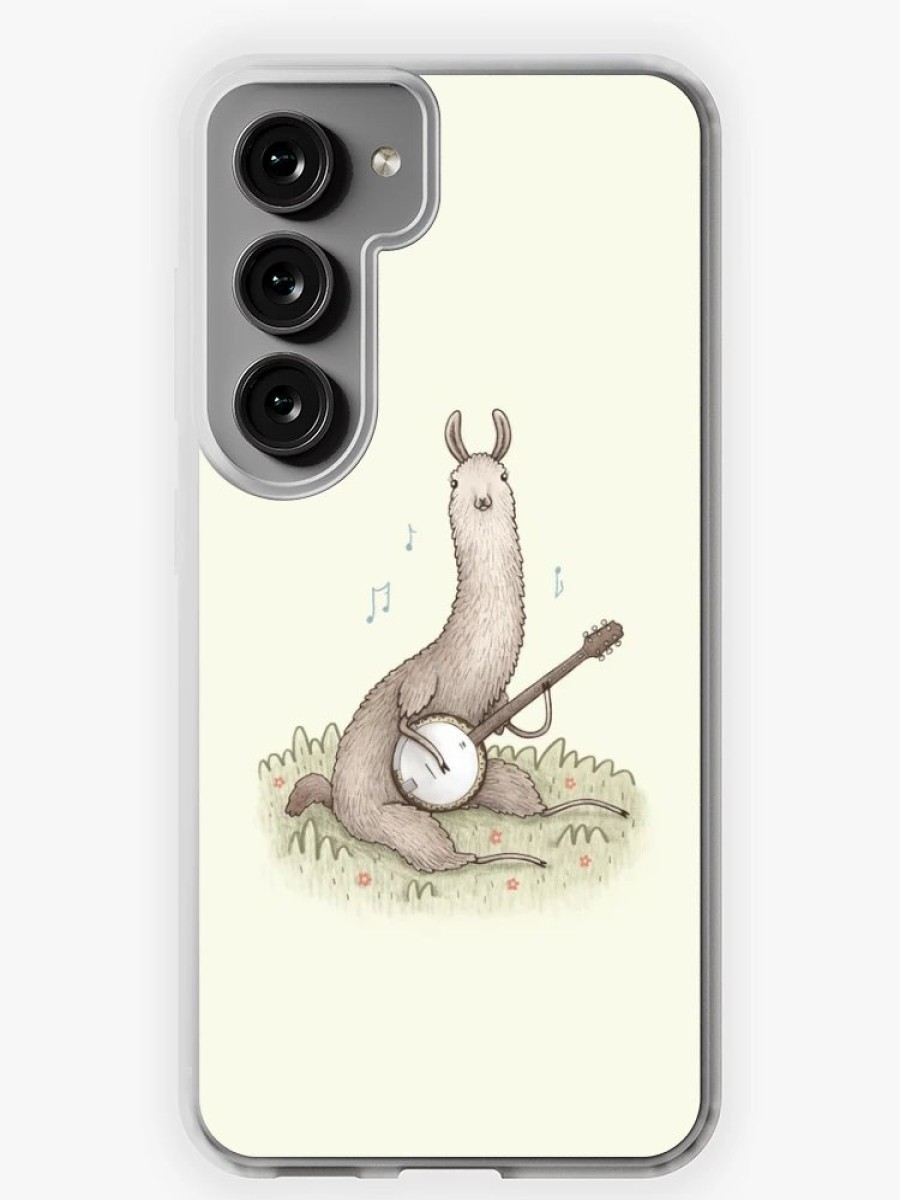 Redbubble Banjo Llama Samsung Galaxy Phone Case Clearance