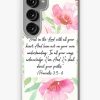 Redbubble Trust In The Lord With All Your Heart | Proverbs 3:5,6 | Scripture Art Samsung Galaxy Phone Case Hot