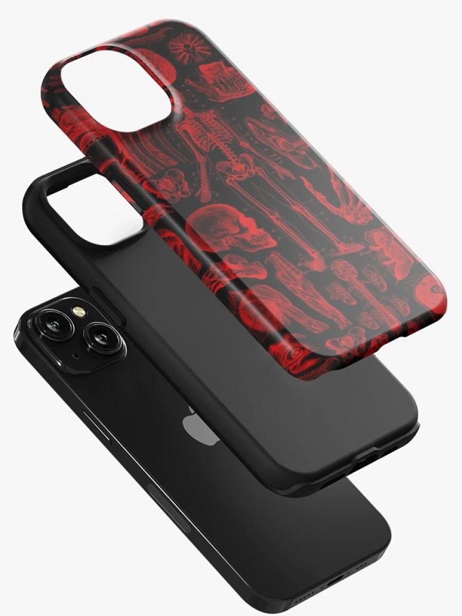 Redbubble Black And Red Human Anatomy Print Iphone Case Wholesale