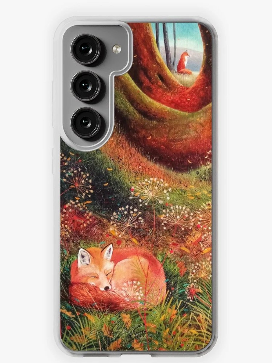 Redbubble Sleeping Fox (2) Samsung Galaxy Phone Case Clearance