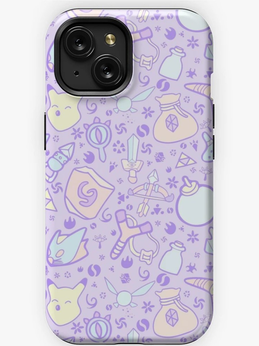 Redbubble Zelda Doodlez (Purple Pastel Ver.) Iphone Case Hot