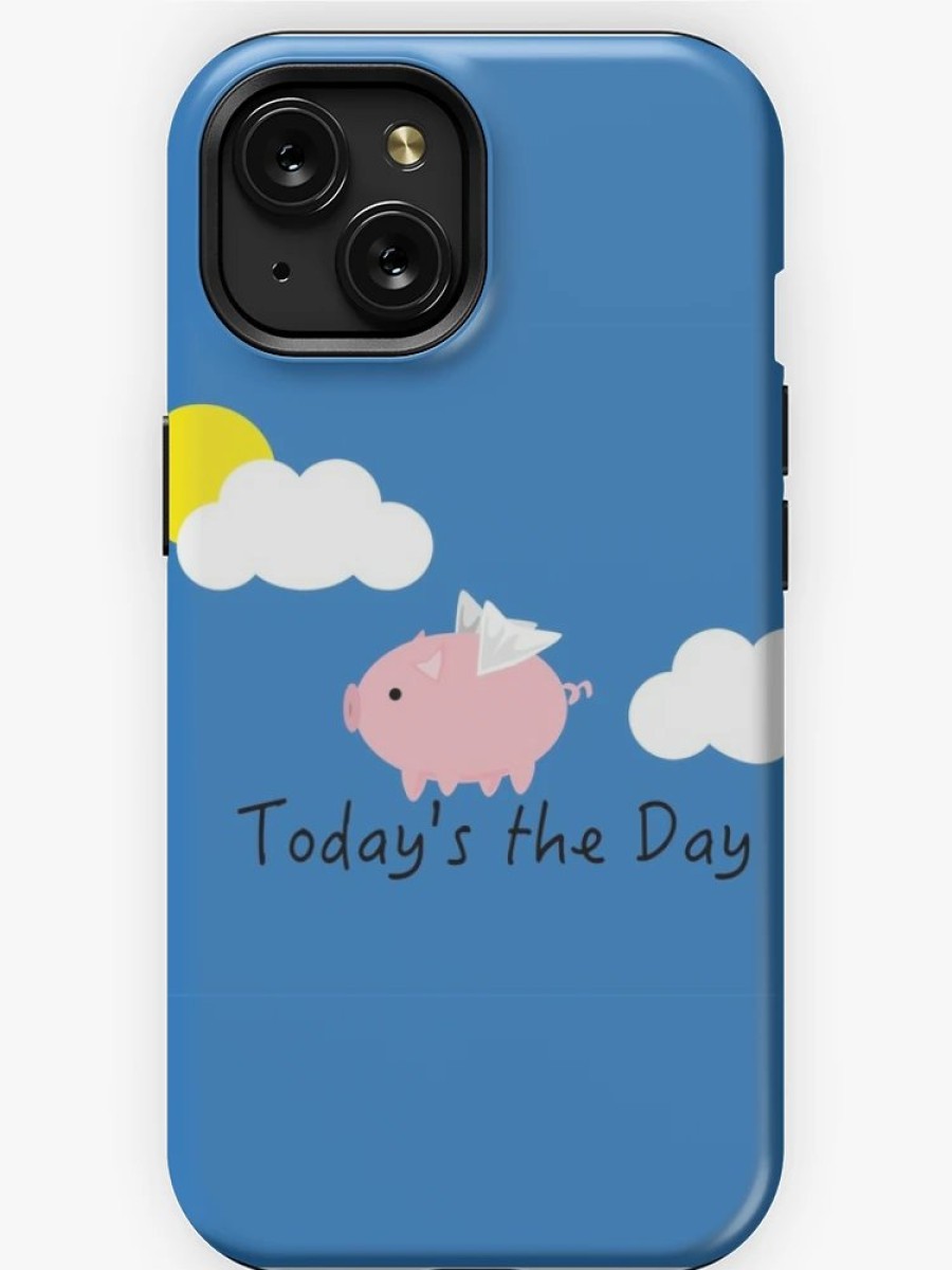 Redbubble When Pigs Fly (Dark Blue) Iphone Case Best