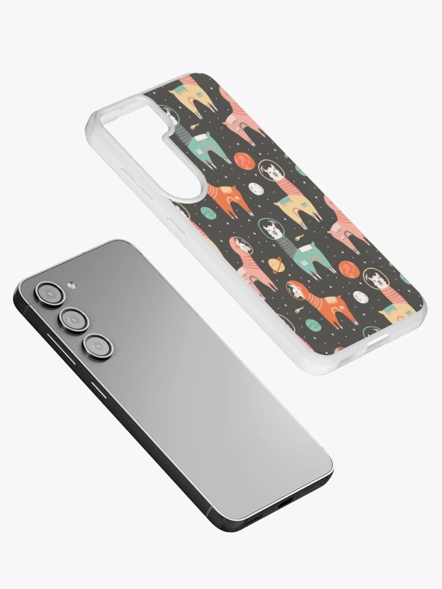 Redbubble Astronaut Llamas In Space Samsung Galaxy Phone Case Wholesale