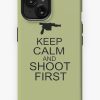 Redbubble Keep Calm & Shoot First Iphone Case Hot