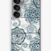 Redbubble Shabby Chic Navy Blue Doodles On Wood Samsung Galaxy Phone Case Clearance