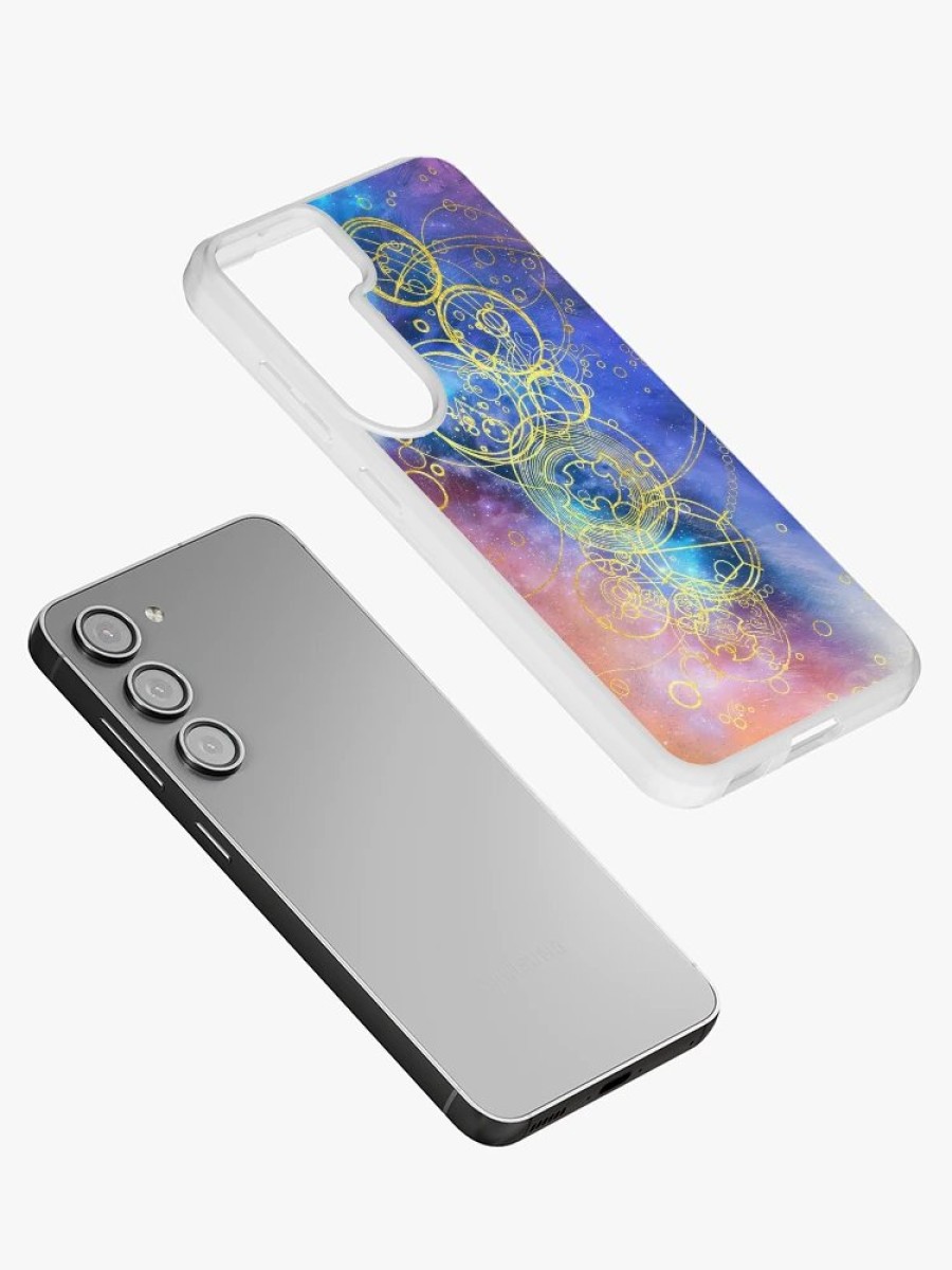 Redbubble Time Lord Writing (Vortex Hues) Samsung Galaxy Phone Case New