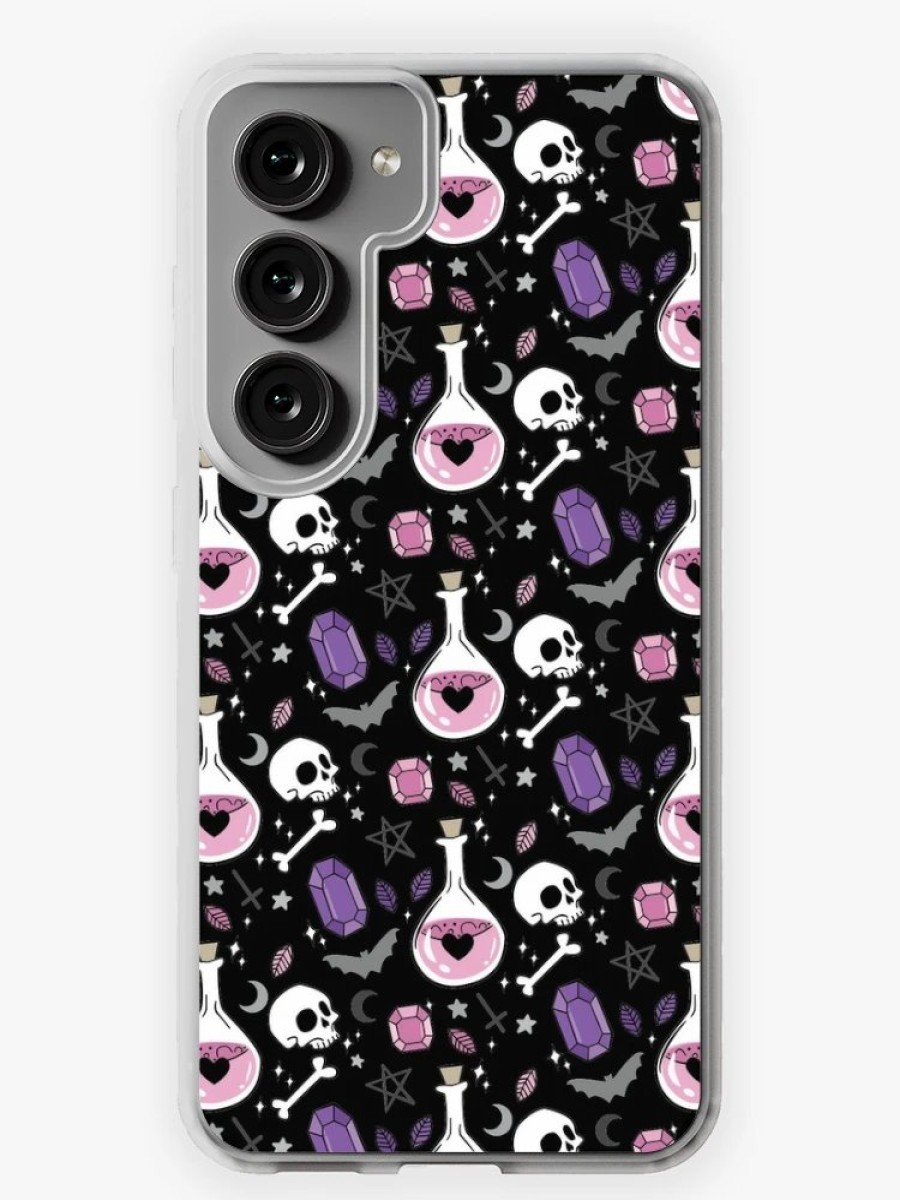 Redbubble Crystals And Skulls Samsung Galaxy Phone Case Hot