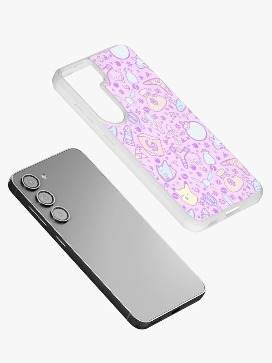 Redbubble Zelda Doodlez (Pink Pastel Ver.) Samsung Galaxy Phone Case Best