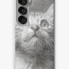 Redbubble Cat Sketch Samsung Galaxy Phone Case New