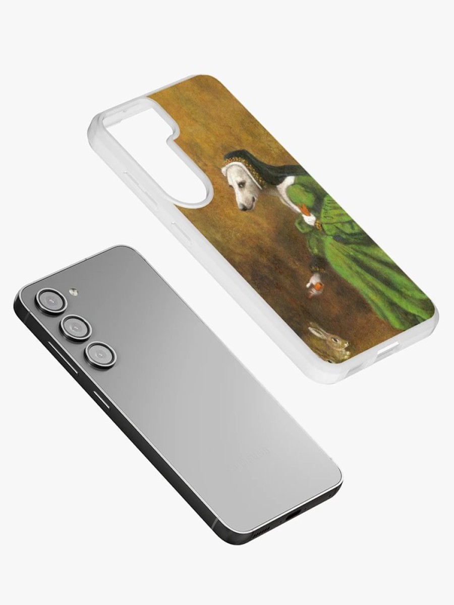 Redbubble Tudor Whippet With Rabbits Samsung Galaxy Phone Case Clearance