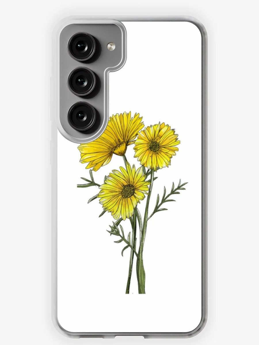 Redbubble Yellow Daisies Samsung Galaxy Phone Case Best