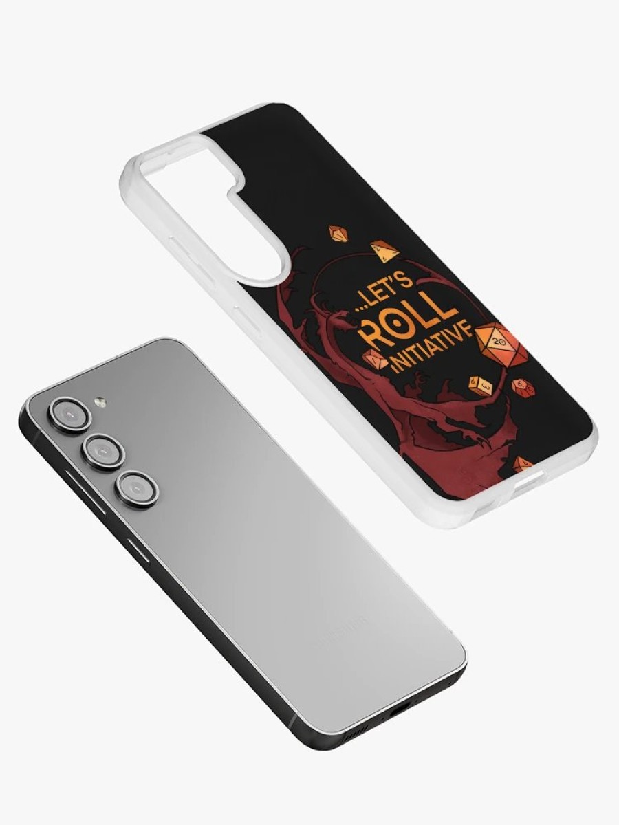 Redbubble Roll For Initiative! | Dungeons And Dragons Campaign Samsung Galaxy Phone Case New