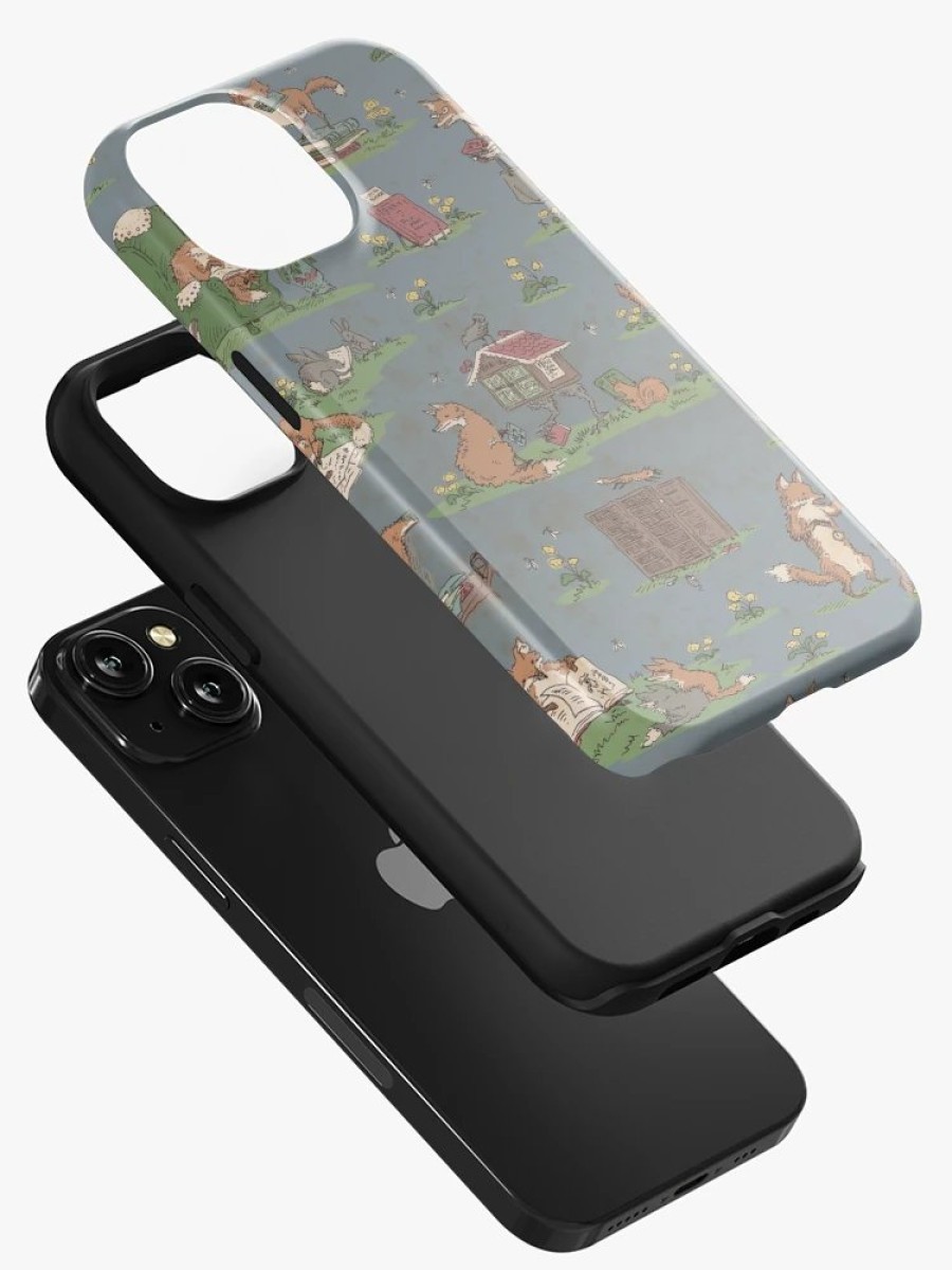 Redbubble Library Foxes Iphone Case New