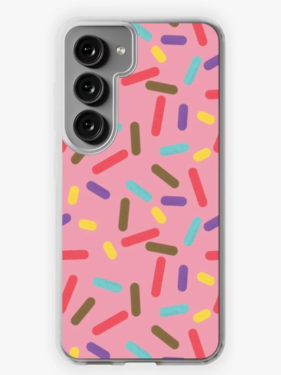 Redbubble Pink Donut Sprinkles Samsung Galaxy Phone Case Wholesale