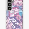 Redbubble A Beautiful Aesthetic Tokyo Street And The Pink Sakura Tree Blossom (Pastel Version) Samsung Galaxy Phone Case Clearance