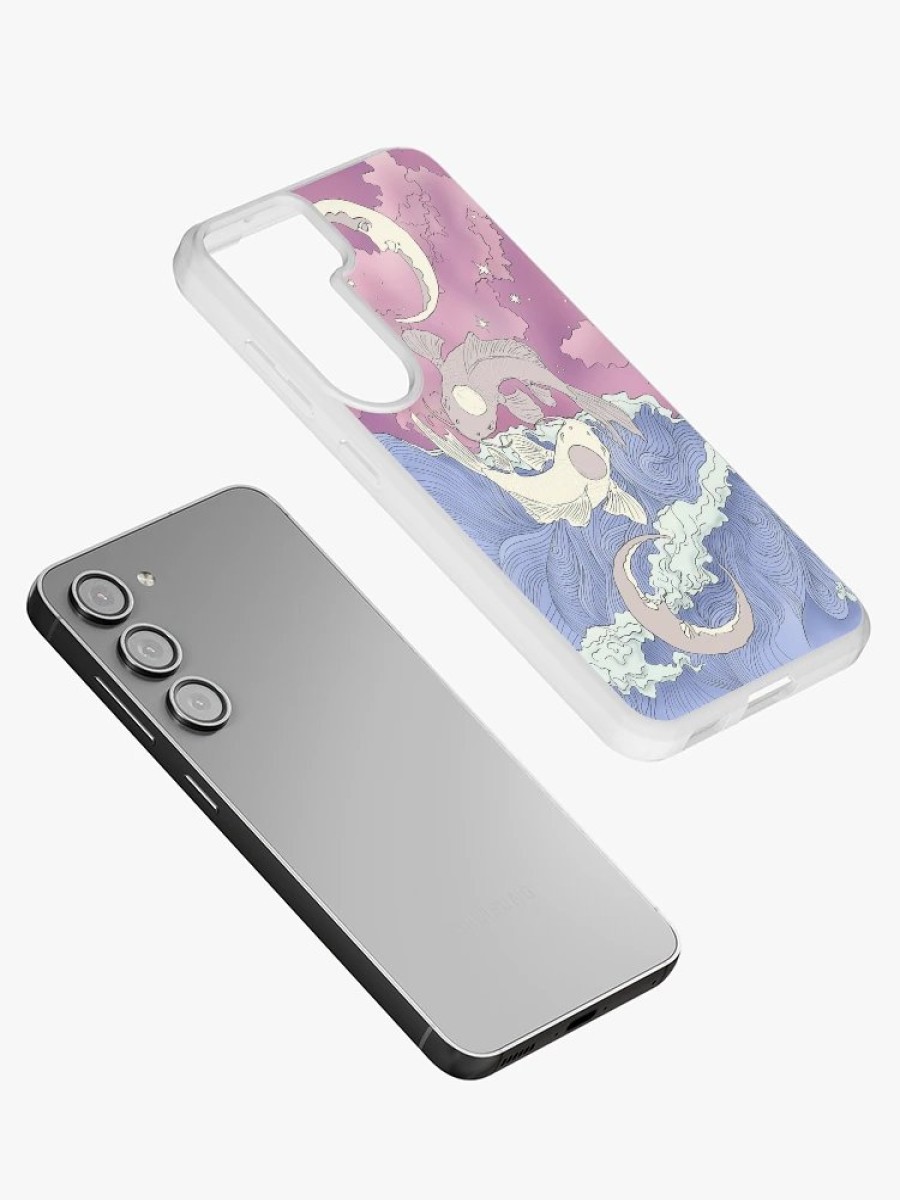 Redbubble Tui And La, Moon And Ocean Spirits Art Nouveau Samsung Galaxy Phone Case Wholesale