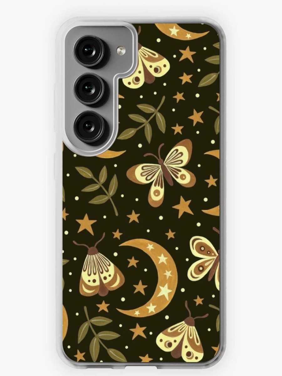 Redbubble Moons And Moths Samsung Galaxy Phone Case Best