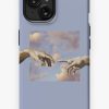 Redbubble Hands Michelangelo Art Aesthetic Phone Case Purple Painting Iphone Case Wholesale