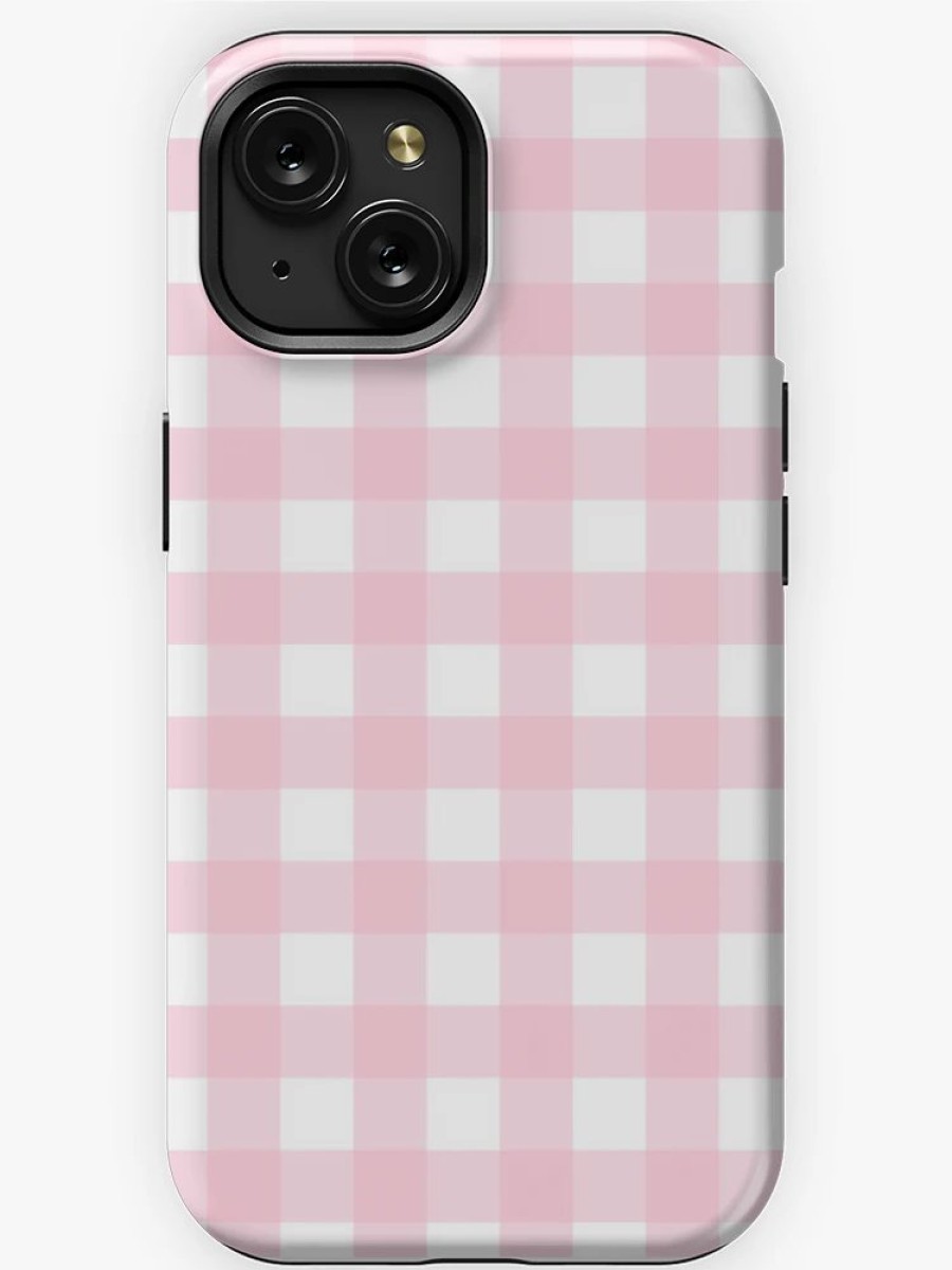 Redbubble Light Pink Gingham Iphone Case Online