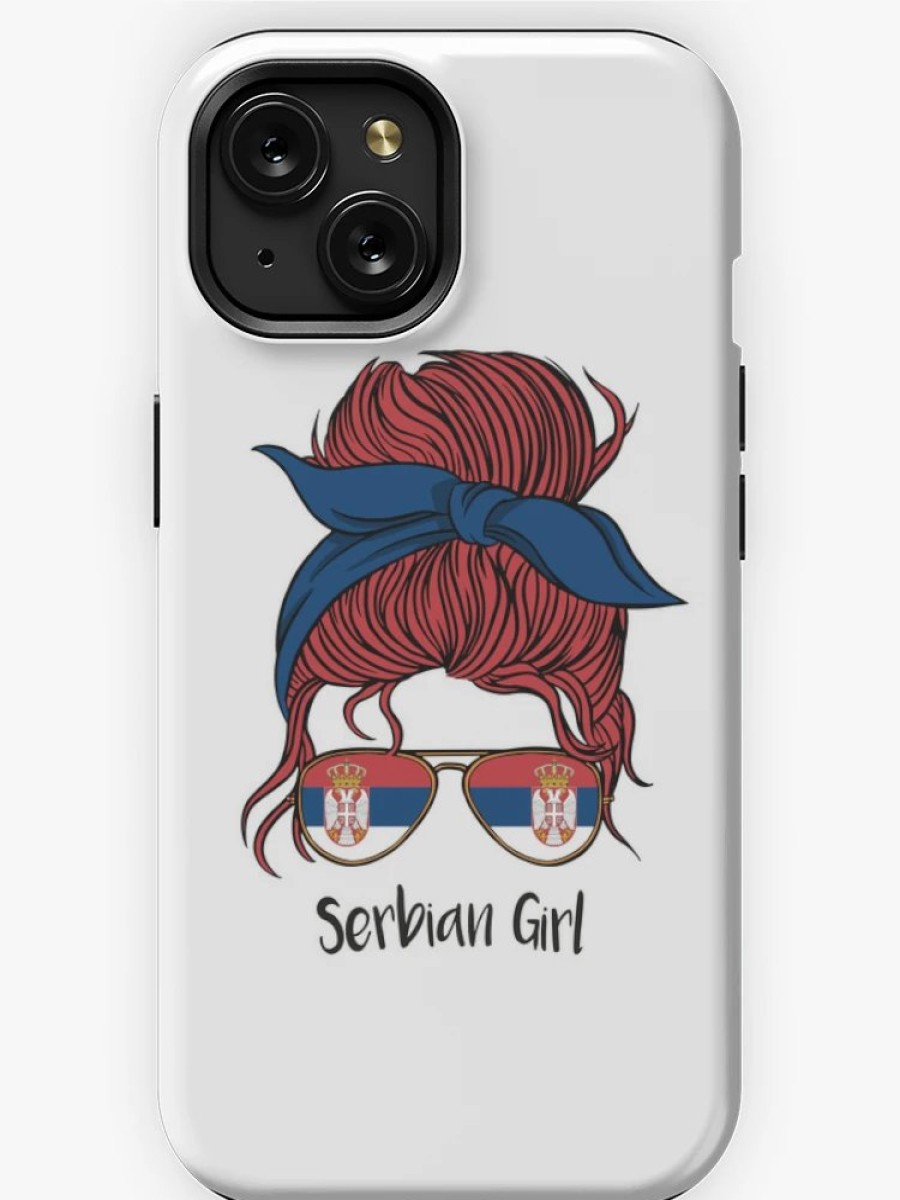 Redbubble Serbian Girl Retro Republic Of Srbija Pride Flag Iphone Case Clearance