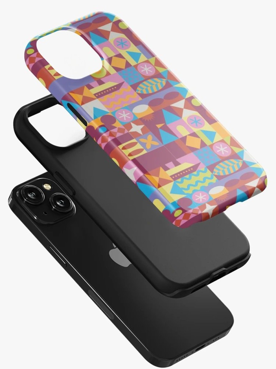 Redbubble Retro Color Blocks Iphone Case Hot