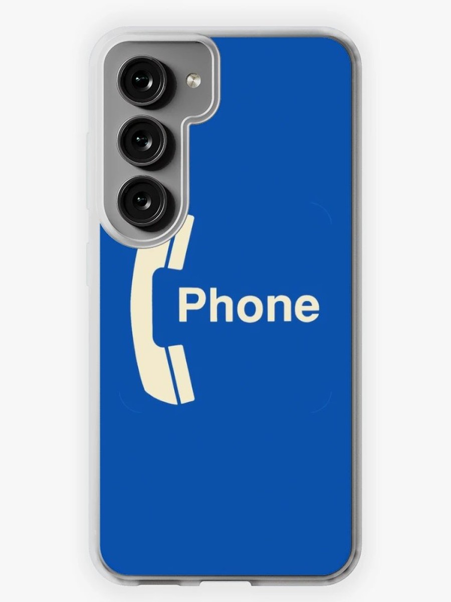 Redbubble Vintage Pay Phone Sign Samsung Galaxy Phone Case New