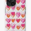 Redbubble Pink And Orange Hearts Iphone Case New