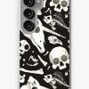 Redbubble Black Skulls And Bones - Wunderkammer Samsung Galaxy Phone Case New