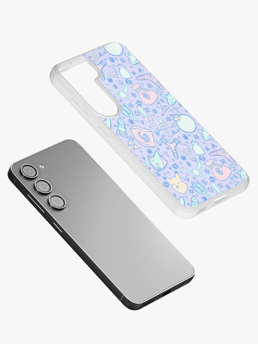 Redbubble Zelda Doodlez (Blue Pastel Ver.) Samsung Galaxy Phone Case Hot