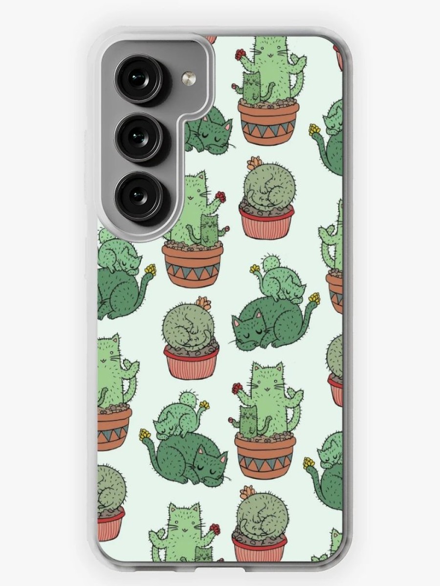 Redbubble Cactus Cats Samsung Galaxy Phone Case Best