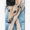 Redbubble Greyhound On Blue Bed Iphone Case New