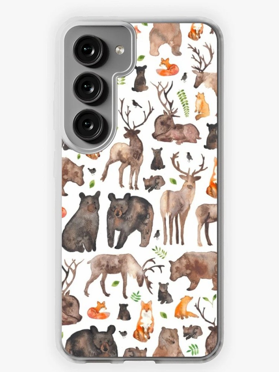 Redbubble Woodland Animals Samsung Galaxy Phone Case Hot