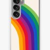 Redbubble Groovy - Rainbow 70S 1970S Style Retro Throwback Minimal Happy Hippie Art Decor Samsung Galaxy Phone Case New