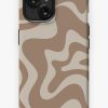 Redbubble Retro Liquid Swirl Abstract Pattern In Creamy Milk Chocolate Brown Iphone Case New