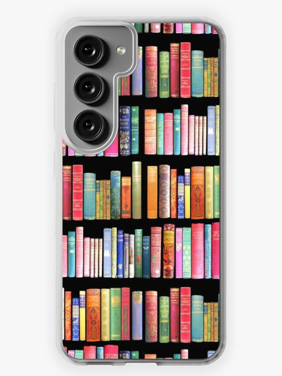 Redbubble Bookworms Delight / Antique Book Library For Bibliophile Samsung Galaxy Phone Case Clearance