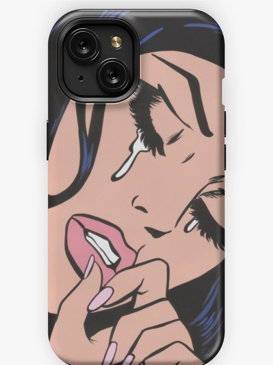 Redbubble Black Hair Crying Comic Girl Iphone Case Online