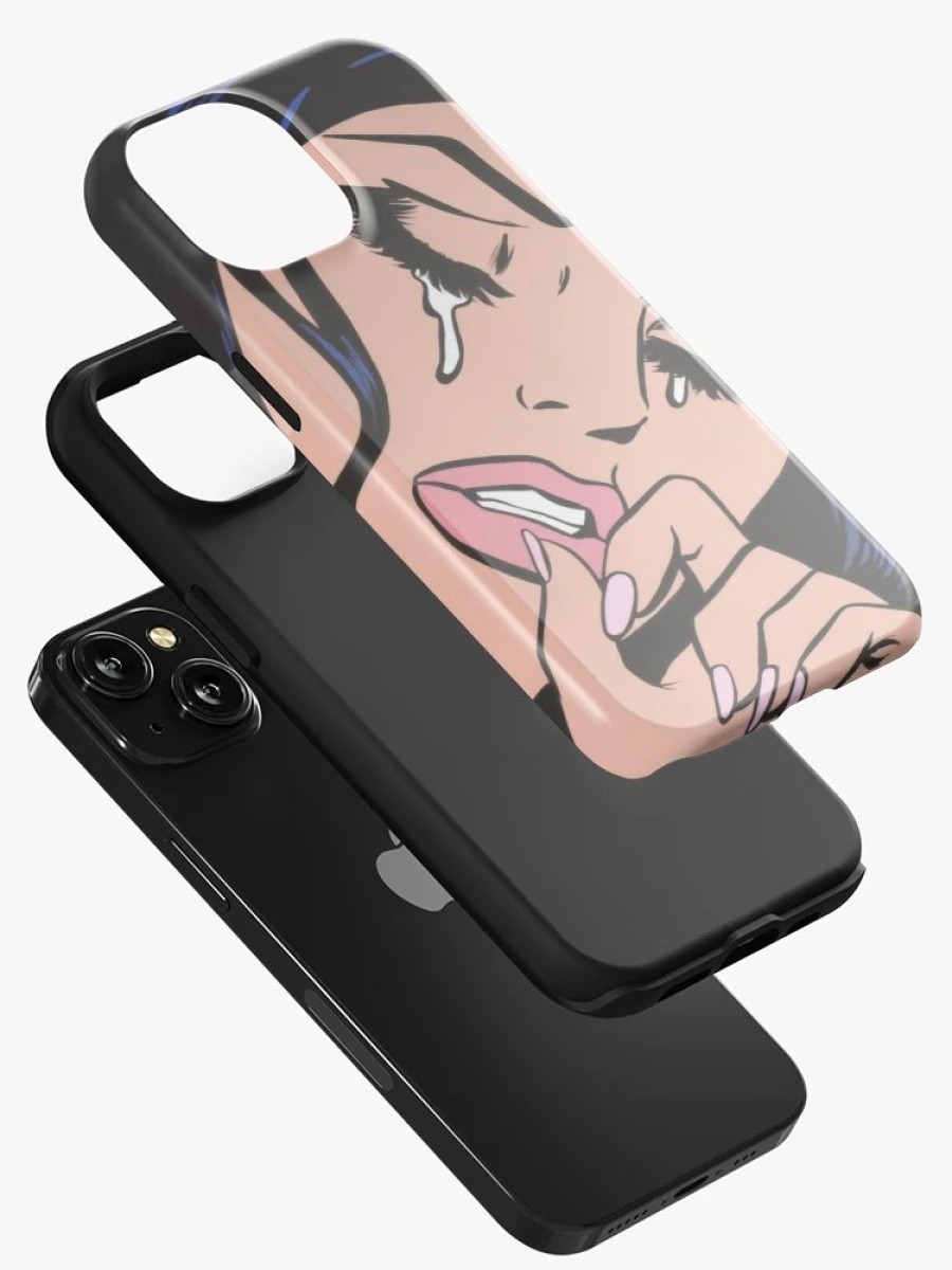 Redbubble Black Hair Crying Comic Girl Iphone Case Online